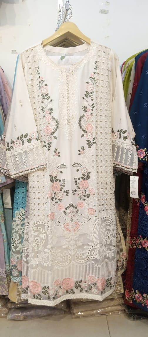 Lawn embroidered dress